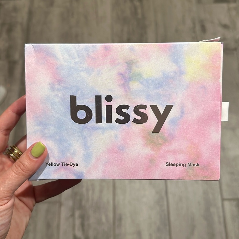 Blissy Yellow Tie Dye Eye Mask